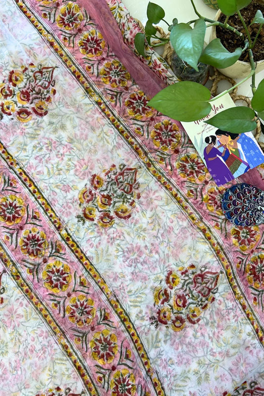 Madhuri Floral Pure Chiffon Saree
