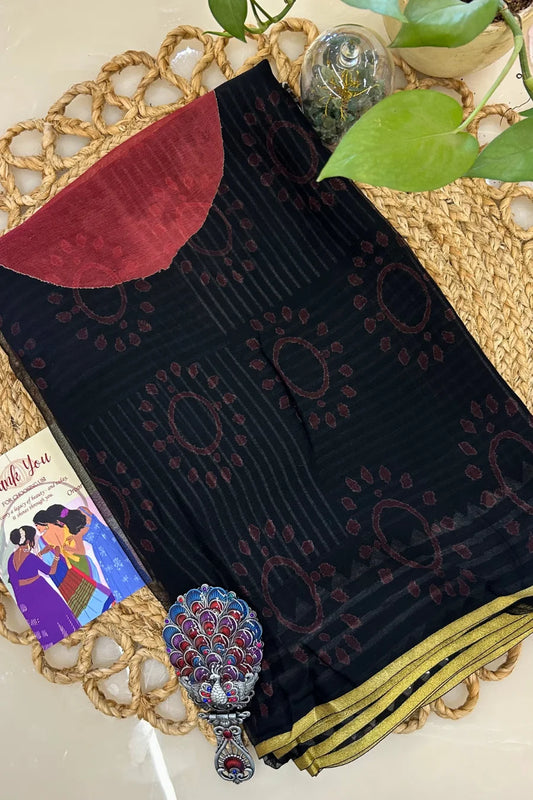 Kali Karigari Chiffon Saree