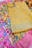 Marigold Yellow Banarasi Suit