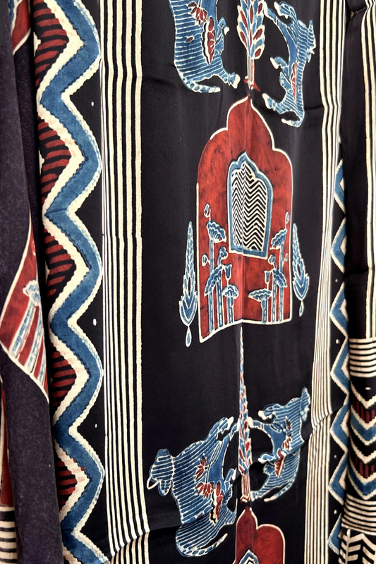 Royal Courtyard Ajrakh Suit