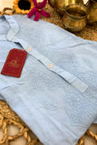 Mist Blue Chikankari Coord Set