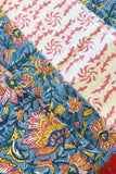 Ocean Blossom Hand Block Print Suit.