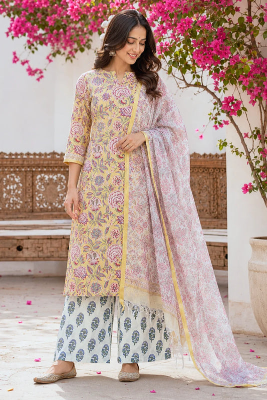 Basant Bahar Pure Cotton Suit