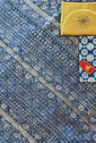 Neel Mandala Kota Doria Cotton Saree