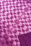 Fuchsia Frosting Shibori Mul cotton Saree