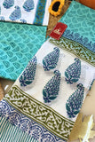 Mint Breeze Hand Block Print Suit