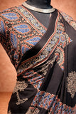 Raat Rani Ajrakh Modal Silk Saree