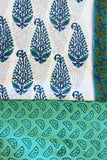 Mint Breeze Hand Block Print Suit