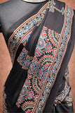 Raat Rani Ajrakh Modal Silk Saree