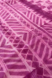 Fuchsia Frosting Shibori Mul cotton Saree