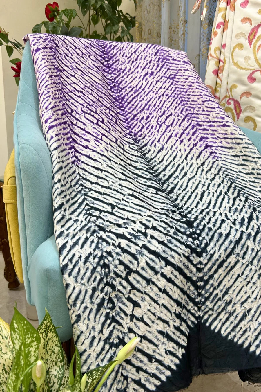 Orchid Twilight Shibori Kurta