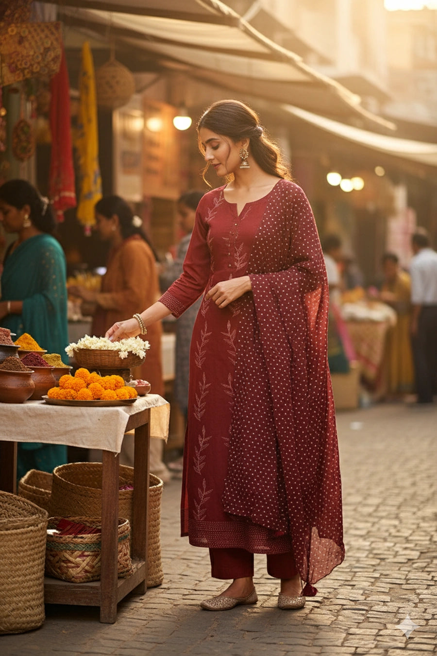 Ruhani Rang Shibori Cotton Suit