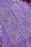Noorvi Handcrafted Purple Chikankari Cotton Suit