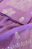 Noorvi Handcrafted Purple Chikankari Cotton Suit