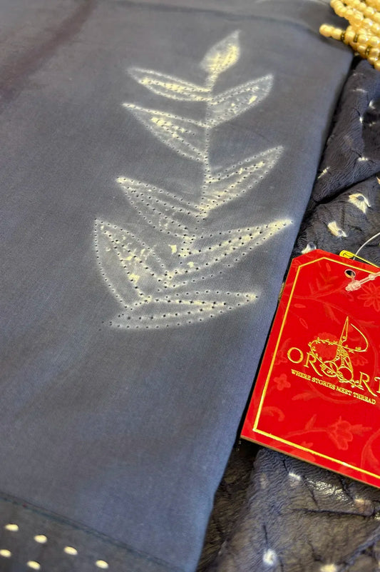 Neel Tara Indigo Shibori Cotton Suit