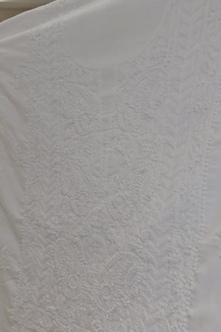 Moonlit Garden Chikankari Dyeable Cotton Suit Set
